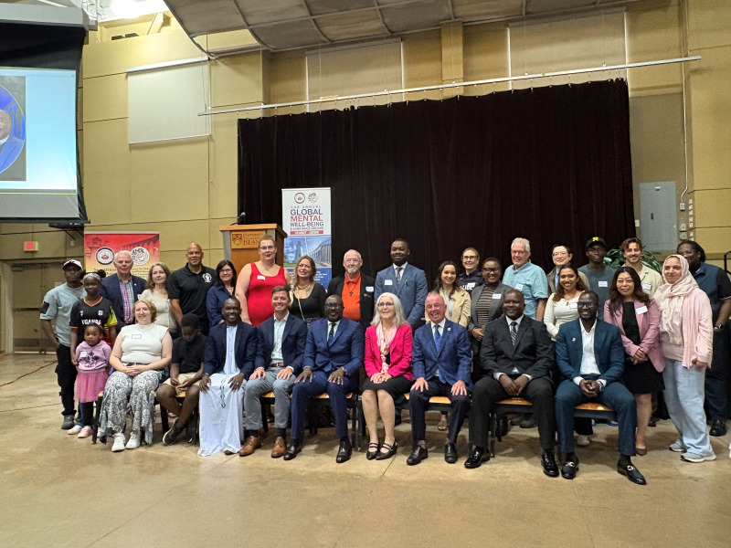 Participants at the fourth annual Global Mental Well-being and Substance (Mis)Use Conference at the W.A. Murphy Student Centre on Friday, July 31
