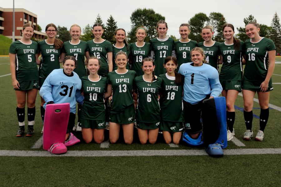 The UPEI Women's Field Hockey Panthers (photo courtesy of St. Francis Xavier University)