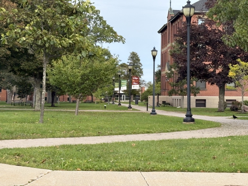 Photo of the UPEI campus quadrangle during fall