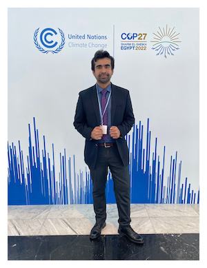 Dr. Aitizaz Farooque at COP27, Egypt