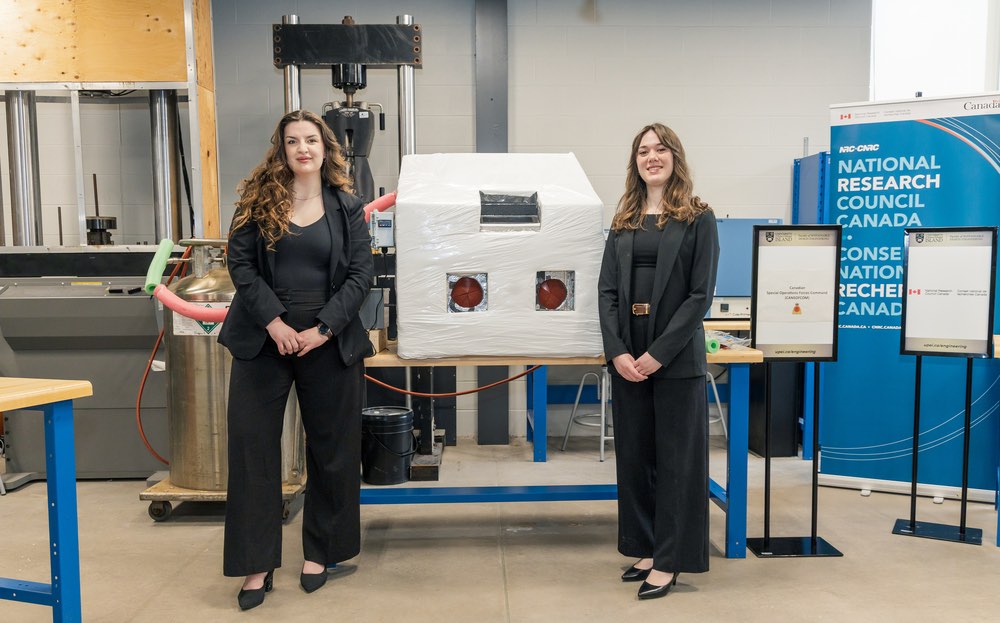 UPEI Engineering students Myah Van't Veld and Emma Ledgerwood