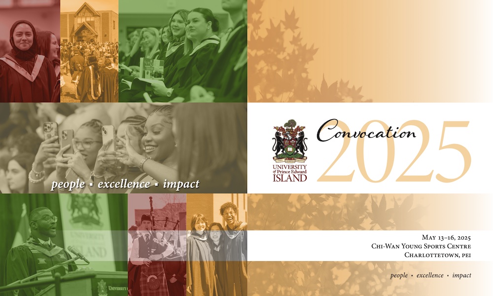 cover of the 2025 UPEI convocation program