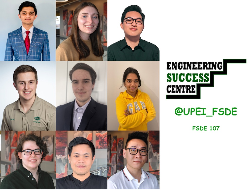 collage of nine students with text Engineering Success Centre FSDE 107