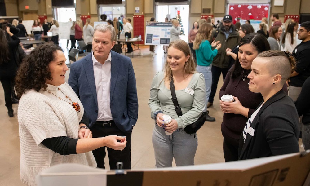 UPEI nursing students at a health promotion event