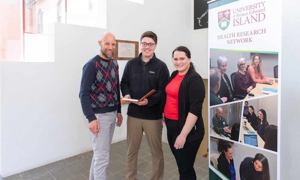 UPEI student Owen Brown and two colleagues