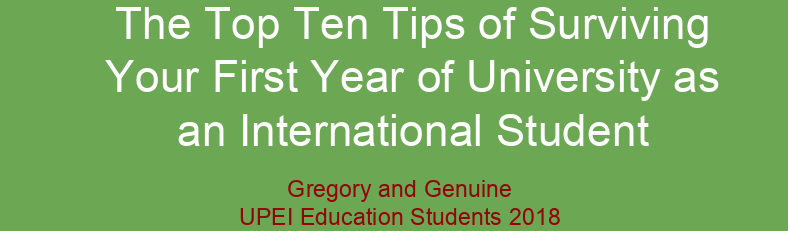 top ten tips for international students presentation image