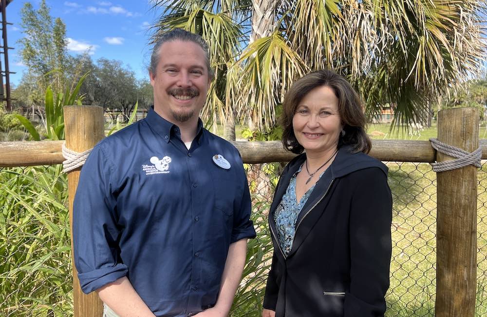 Dr. Dan Fredholm and Dr. Dominique Griffon, dean of AVC at Walt Disney World