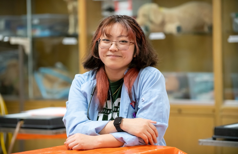 Tsukasa Iwamoto, Doctor of Veterinary Medicine student