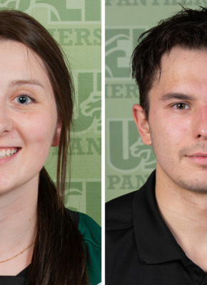 Reese Baxendale and Troy Lajeunesse A female athlete and a male athlete