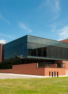 Don and Marion McDougal Hall An exterior photo of Don and Marion McDougall Hall