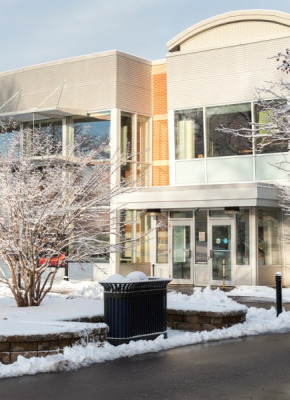 photo of student centre in winter