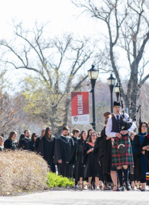 Procession of graduates at UPEI Convocation 2024