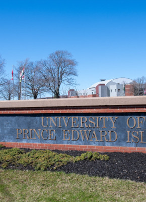 photo of the sign in front of UPEI