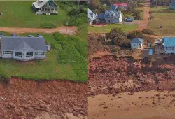 Damage caused by Hurricane Fiona