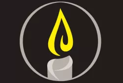 graphic of candle for National Day of Mourning