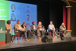 Panelists holding discussion