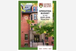 Image of the front cover of the UPEI operating budget plan