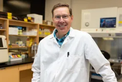 Dr. Joseph Gordon in his lab at the AVC