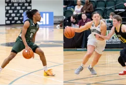 UPEI Basketball Panthers Kyree Thompson and Devon Lawlor