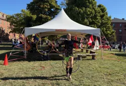 Hoop dancer at Mawi'omi