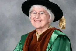 Dr. Marie Burge received an honorary degree from UPEI in 2013