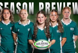 UPEI Women’s Rugby Panthers (left to right): Sarah Bain, Jasmine Mohtadi, Rowan Gallagher, Jorja Cook, and Sahara MacLean.