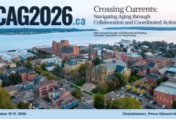 The Canadian Association on Gerontology 2026 annual meeting will be held in Charlottetown October 15-17