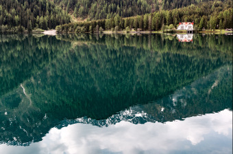 lake in the alps photo by eberhard grossgasteiger