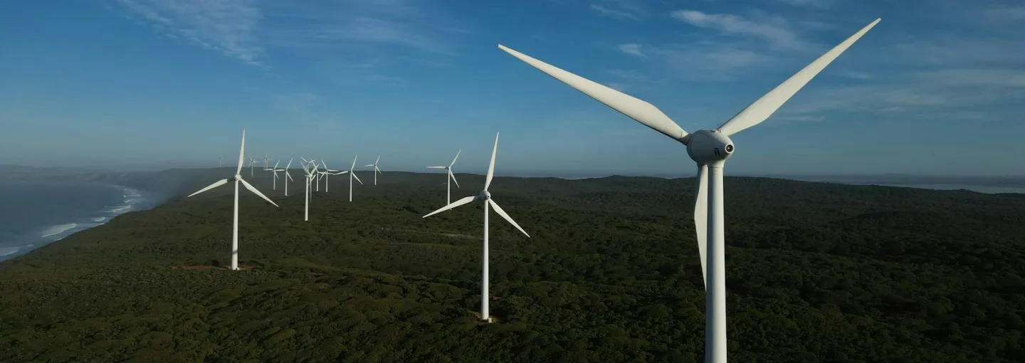 generation windmills on a coastline
