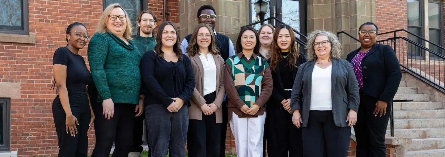 team photo of 11 members of UPEI recruitment and advising