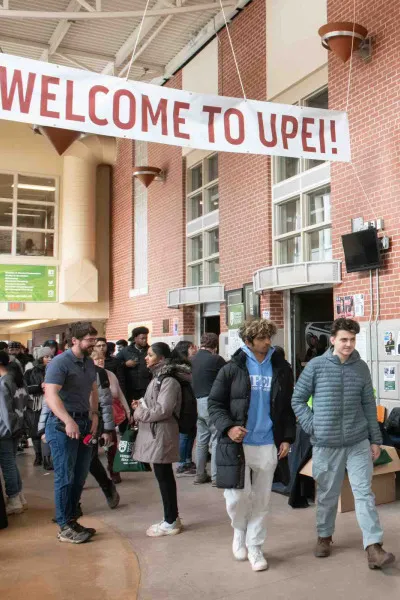 students in McMillan Hall