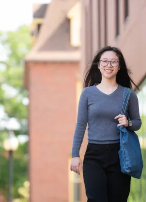 UPEI student EeVon Lim outside the Health Sciences Building