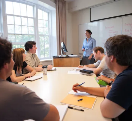 a sessional instructor leading a lecture