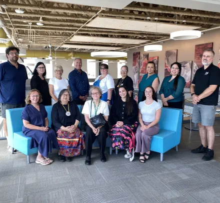 a group of elders and scholars of the UPEI Faculty of Indigenous Knowledge, Education, Research, and Applied Studies