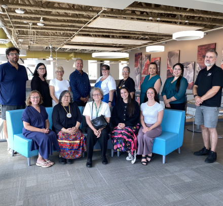 a group of elders and scholars of the UPEI Faculty of Indigenous Knowledge, Education, Research, and Applied Studies
