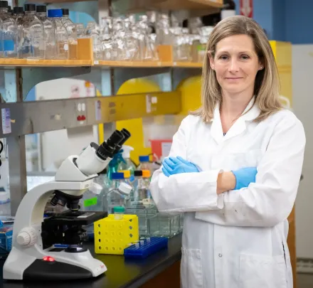 a researcher in a laboratory