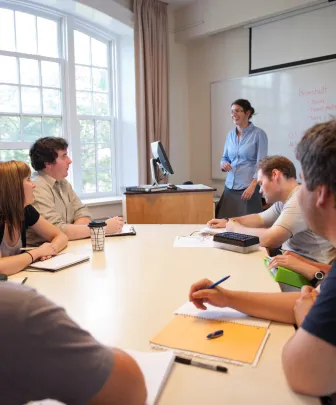 a sessional instructor leading a lecture