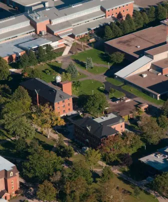 aerial photo of UPEI campus