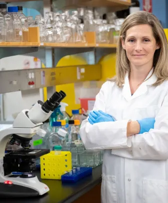 a researcher in a laboratory