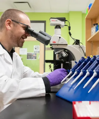 a researcher in a laboratory
