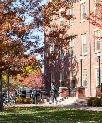 SDU Main Building in fall