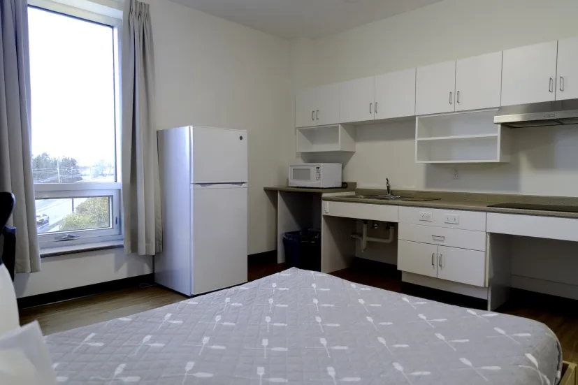 an accommodation room in UPEI's Performing Arts Centre and Residence