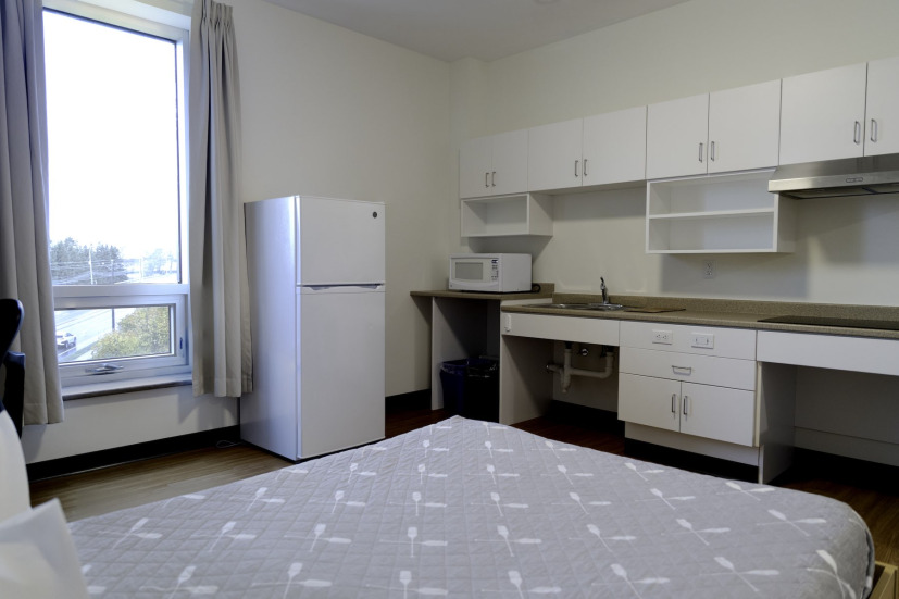 an accommodation room in UPEI's Performing Arts Centre and Residence
