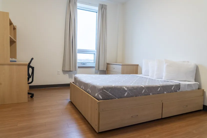 an accommodation room in UPEI's Performing Arts Centre and Residence