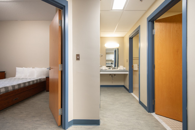 an accommodation room in UPEI's Bill and Denise Andrew Hall