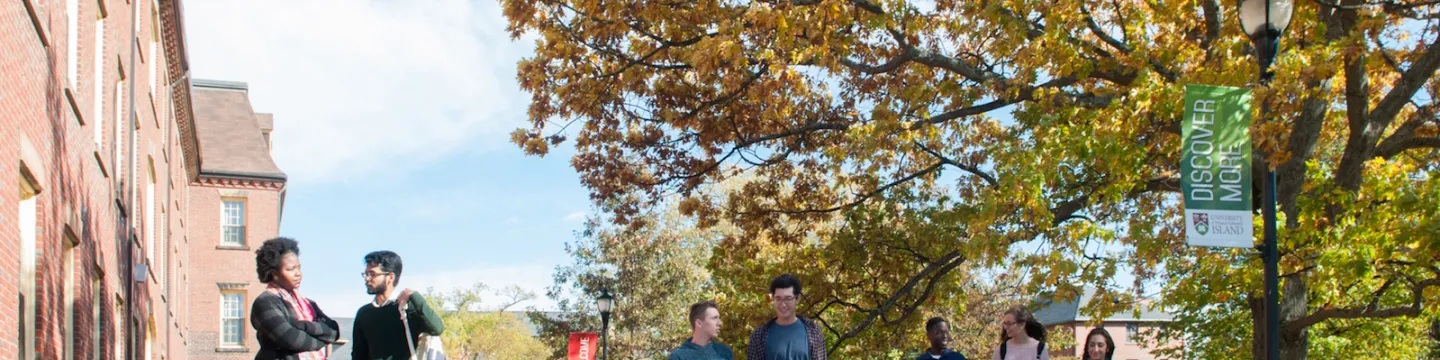 students in the UPEI quad