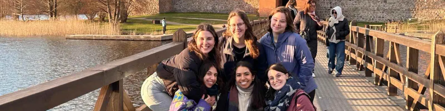 UPEI student Kathleen and five study abroad friends
