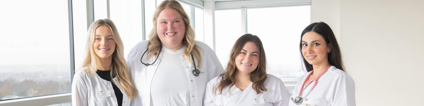 four UPEI nursing students