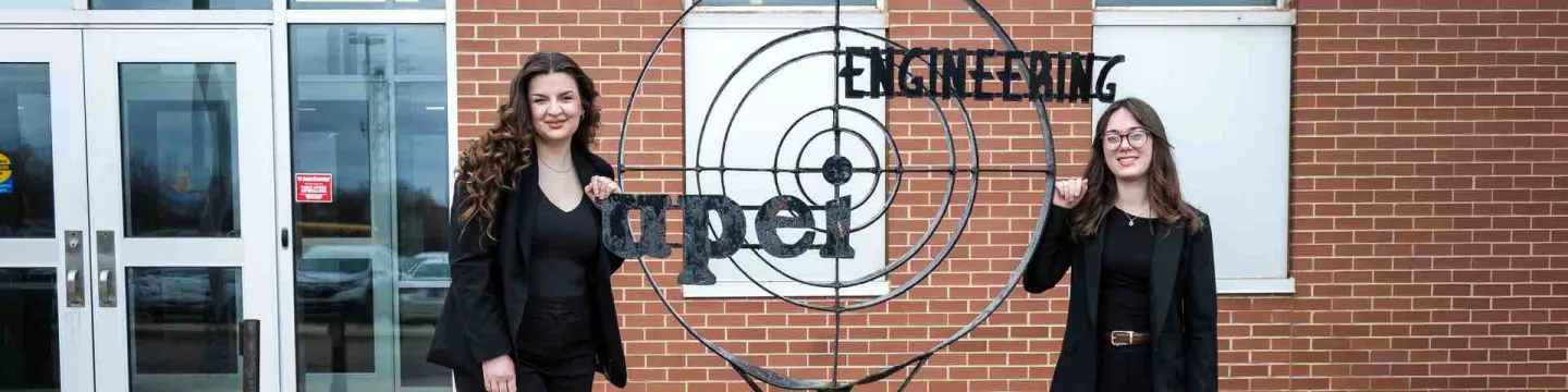 UPEI Engineering students Myah Van't Veld and Emma Ledgerwood