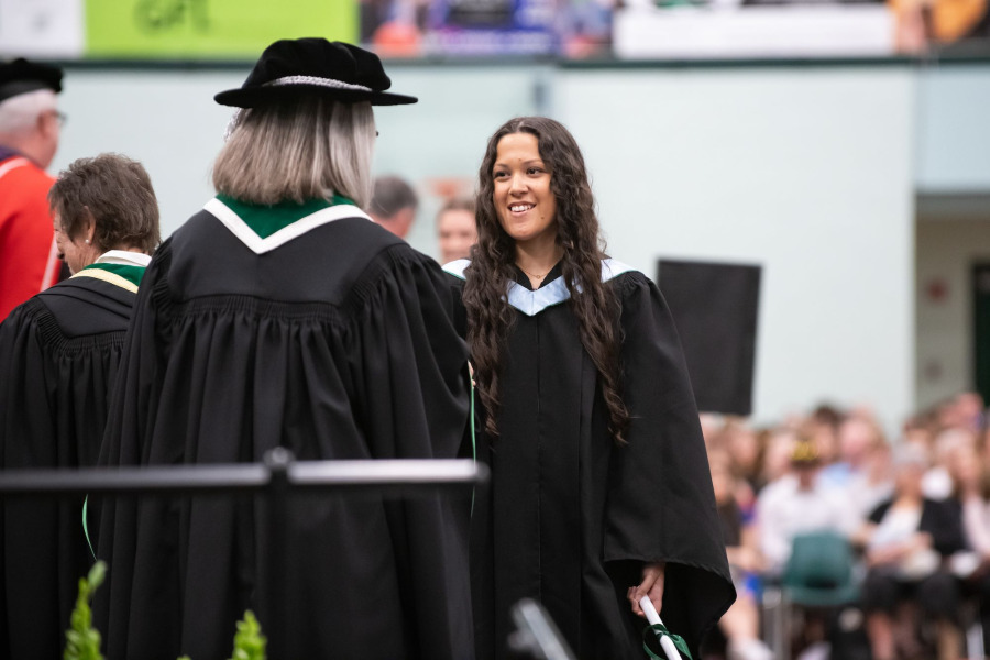 UPEI graduate Jenna Flowers at Convocation